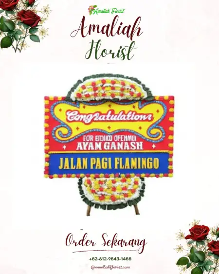 Sewa Papan Bunga Bunutan